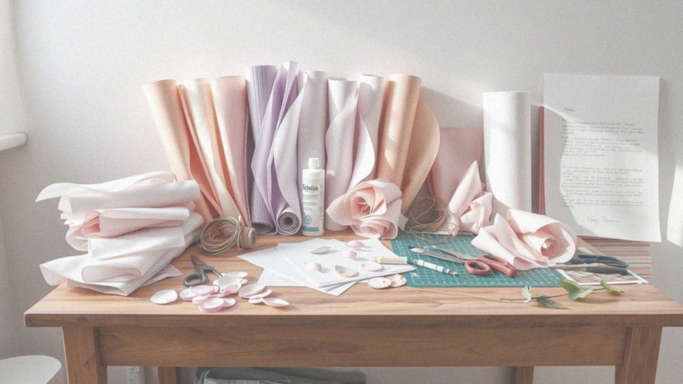 Jakie materiały są potrzebne do tworzenia dużych kwiatów z papieru?